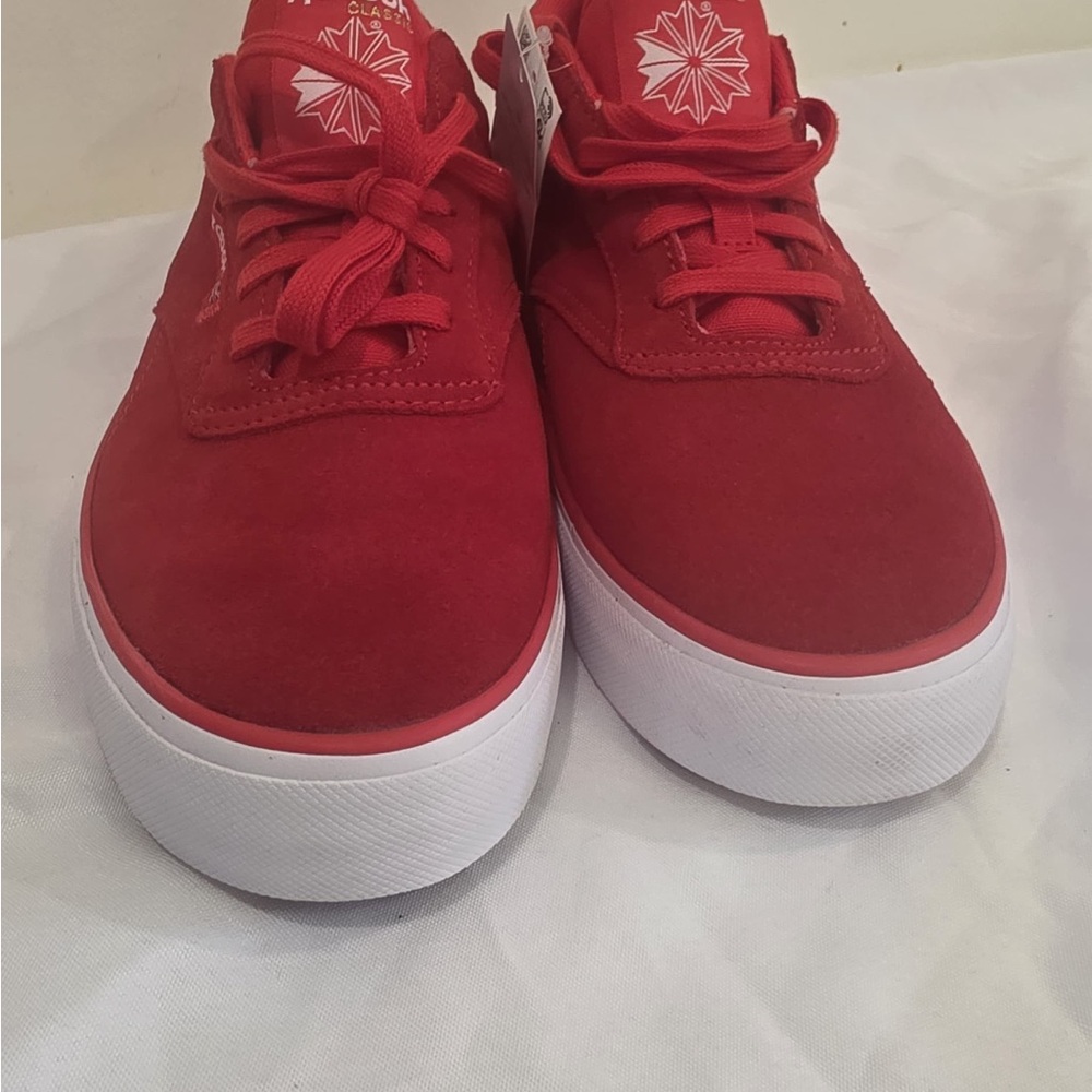 Reebok Red Sneakers with White Soles Size 11